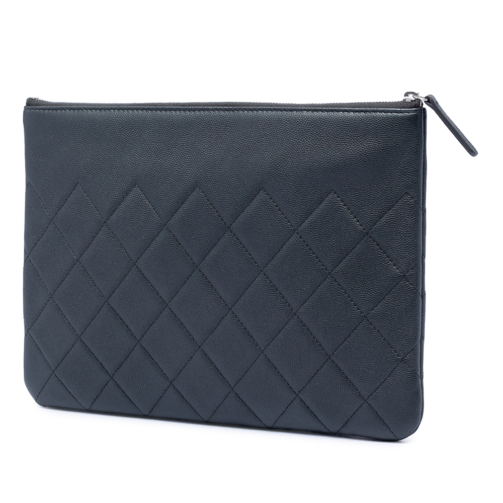 Pre-Loved Chanel Medium CC Quilted Caviar O Case Clutch - Picture 2 of 8